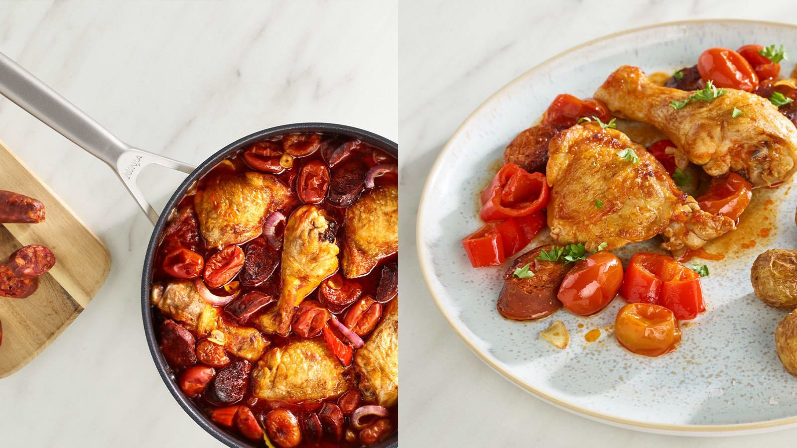 Ninja ZEROSTICK Stainless Steel 26cm Sauté Pan with Lid Ninja